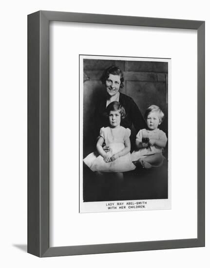'Lady May Abel-Smith with her Children', 1937-Unknown-Framed Photographic Print