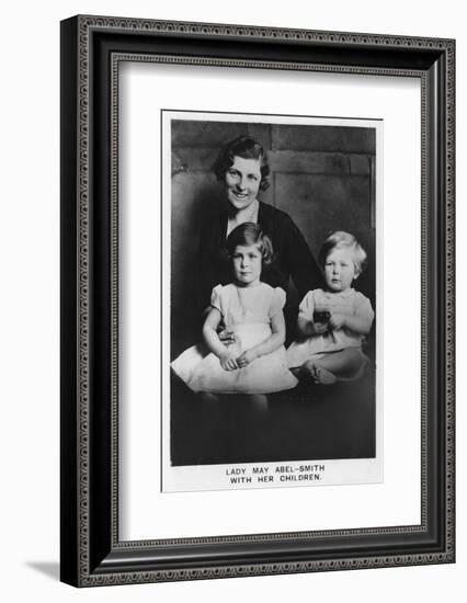 'Lady May Abel-Smith with her Children', 1937-Unknown-Framed Photographic Print