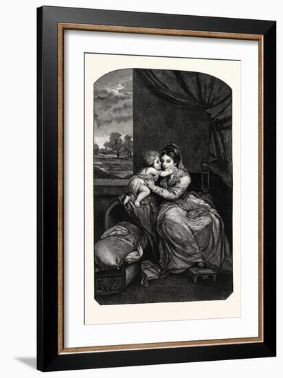 Lady Melbourne and Child-Sir Joshua Reynolds-Framed Giclee Print