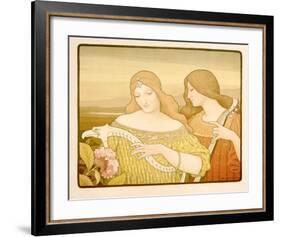 Lady Musicians-Alphonse Mucha-Framed Giclee Print