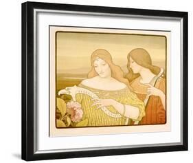 Lady Musicians-Alphonse Mucha-Framed Giclee Print