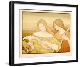 Lady Musicians-Alphonse Mucha-Framed Giclee Print