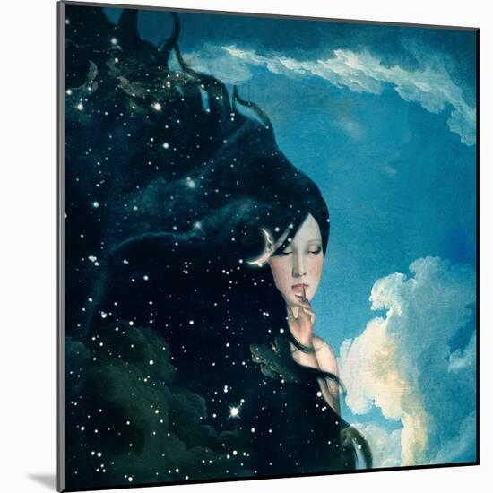 Lady Night-Paula Belle Flores-Mounted Art Print