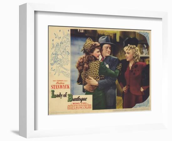 Lady of Burlesque, 1943-null-Framed Premium Giclee Print