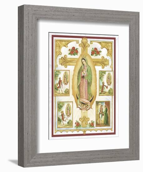 Lady Of Guadalupe-Unknown Barzone-Framed Art Print