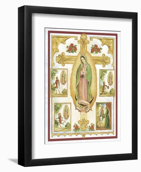 Lady Of Guadalupe-Unknown Barzone-Framed Art Print