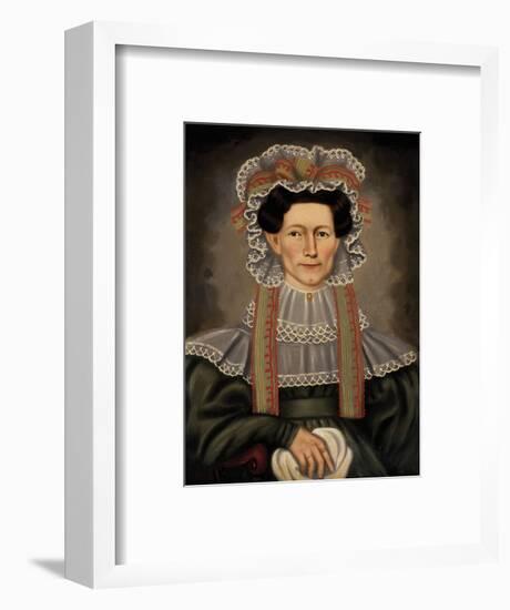 Lady of Squire Williams House, ca. 1829-Erastus Salisbury Field-Framed Art Print