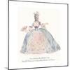 Lady of the Court of Louis XV, 19th Century-Edmund Thomas Parris-Mounted Giclee Print