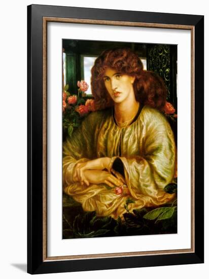 Lady of the Window; La Donna Della Finestra-Dante Gabriel Rossetti-Framed Art Print