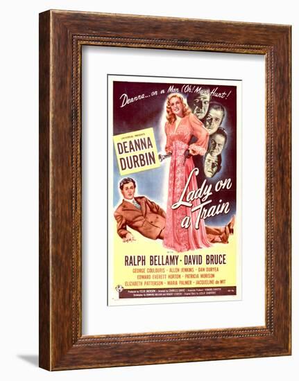 Lady on a Train - Movie Poster Reproduction-null-Framed Photo