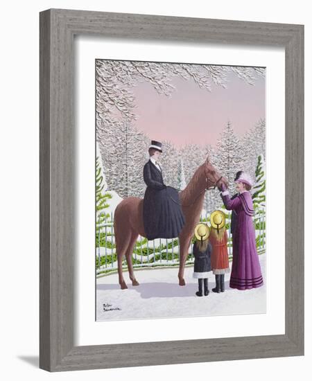 Lady on Horseback-Peter Szumowski-Framed Giclee Print