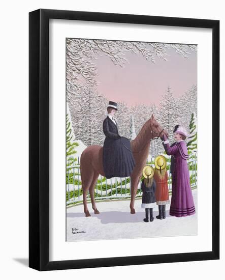 Lady on Horseback-Peter Szumowski-Framed Giclee Print