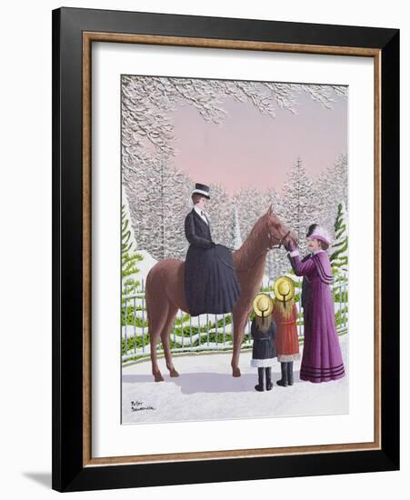 Lady on Horseback-Peter Szumowski-Framed Giclee Print