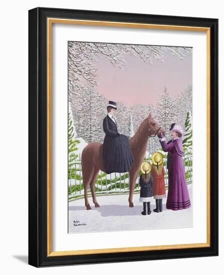 Lady on Horseback-Peter Szumowski-Framed Giclee Print