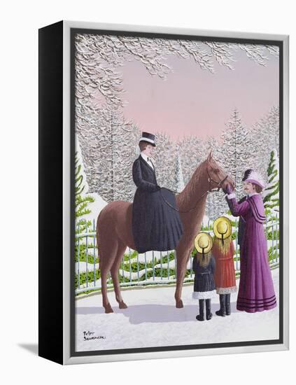 Lady on Horseback-Peter Szumowski-Framed Premier Image Canvas