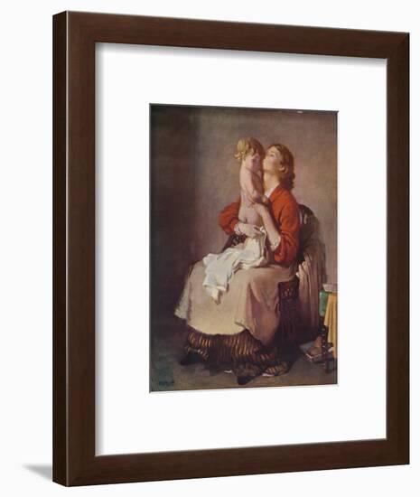 'Lady Orpen and Child', 1935-William Newenham Montague Orpen-Framed Giclee Print