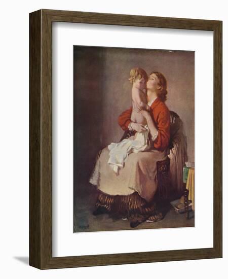 'Lady Orpen and Child', 1935-William Newenham Montague Orpen-Framed Giclee Print