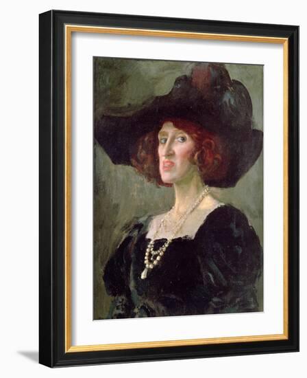 Lady Ottoline Morrell, 1919-Augustus Edwin John-Framed Giclee Print