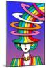 Lady Rainbow Hat-Howie Green-Mounted Giclee Print