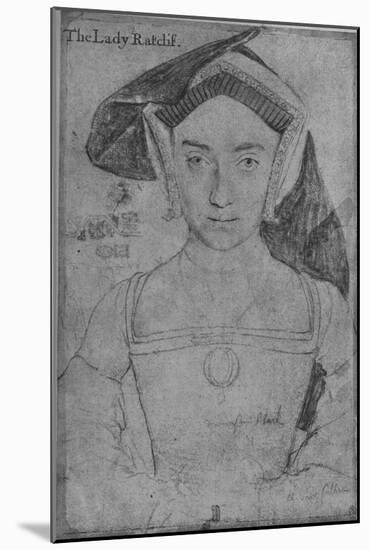 'Lady Ratcliffe', c1532-1543 (1945)-Hans Holbein the Younger-Mounted Giclee Print