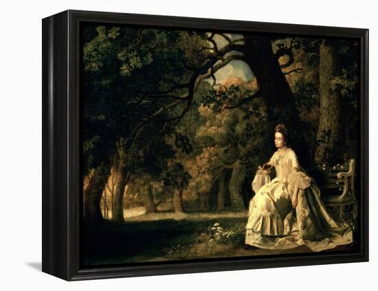 Lady Reading in a Park, circa 1768-70-George Stubbs-Framed Premier Image Canvas