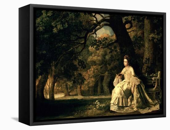 Lady Reading in a Park, circa 1768-70-George Stubbs-Framed Premier Image Canvas