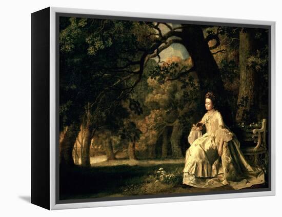 Lady Reading in a Park, circa 1768-70-George Stubbs-Framed Premier Image Canvas