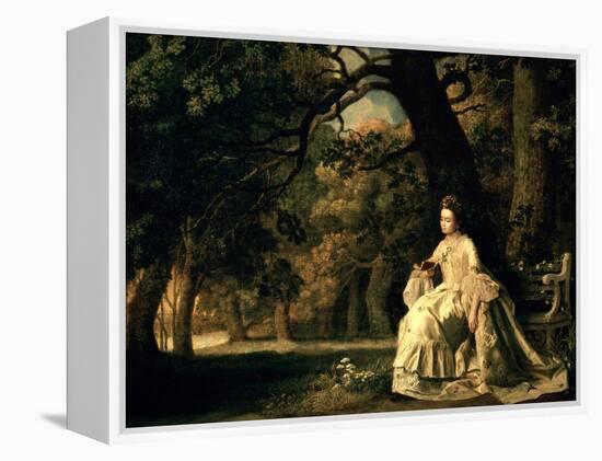 Lady Reading in a Park, circa 1768-70-George Stubbs-Framed Premier Image Canvas