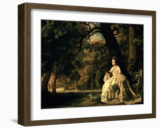 Lady Reading in a Park, circa 1768-70-George Stubbs-Framed Giclee Print