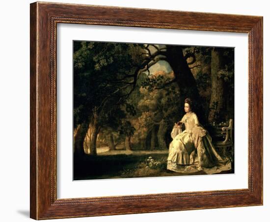 Lady Reading in a Park, circa 1768-70-George Stubbs-Framed Giclee Print