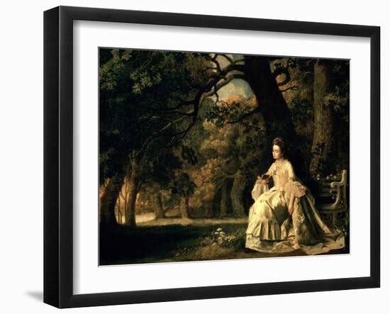 Lady Reading in a Park, circa 1768-70-George Stubbs-Framed Giclee Print