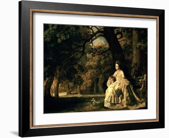 Lady Reading in a Park, circa 1768-70-George Stubbs-Framed Giclee Print