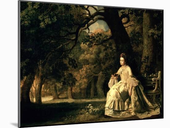 Lady Reading in a Park, circa 1768-70-George Stubbs-Mounted Giclee Print