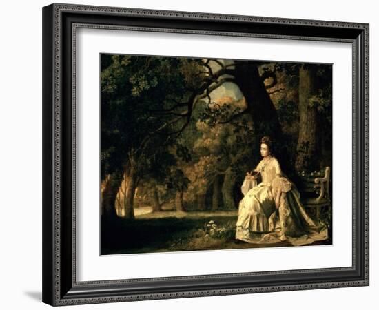 Lady Reading in a Park, circa 1768-70-George Stubbs-Framed Giclee Print