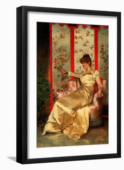 Lady Reading-Joseph Frederic Soulacroix-Framed Giclee Print