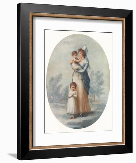 'Lady Rushout and Children', c1795-Charles Knight-Framed Giclee Print