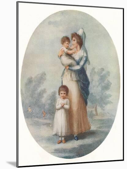 'Lady Rushout and Children', c1795-Charles Knight-Mounted Giclee Print