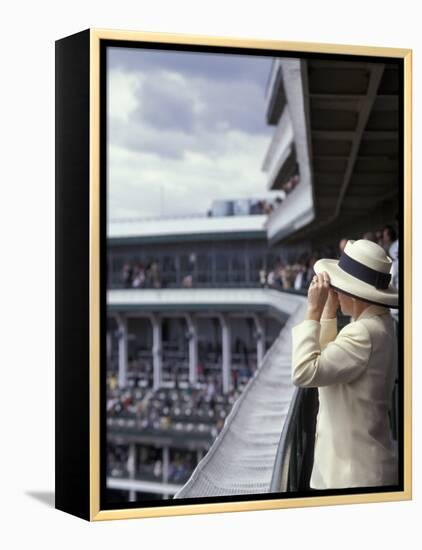 Lady's Hats, Derby Day at Churchill Downs Race Track, Louisville, Kentucky, USA-Michele Molinari-Framed Premier Image Canvas