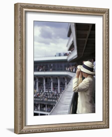 Lady's Hats, Derby Day at Churchill Downs Race Track, Louisville, Kentucky, USA-Michele Molinari-Framed Photographic Print