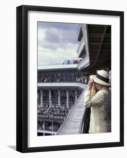Lady's Hats, Derby Day at Churchill Downs Race Track, Louisville, Kentucky, USA-Michele Molinari-Framed Photographic Print
