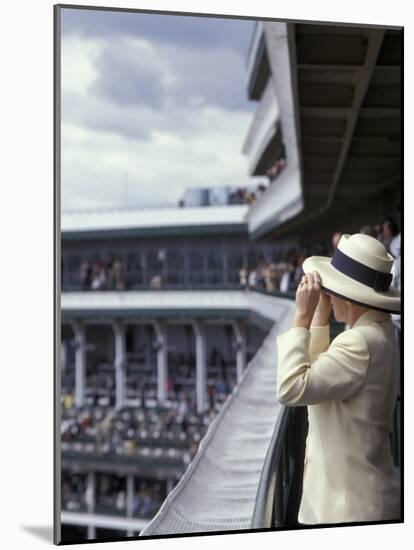 Lady's Hats, Derby Day at Churchill Downs Race Track, Louisville, Kentucky, USA-Michele Molinari-Mounted Photographic Print