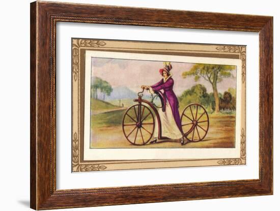 'Lady's Pedestrian Hobby-Horse', 1819, (1939)-Unknown-Framed Giclee Print