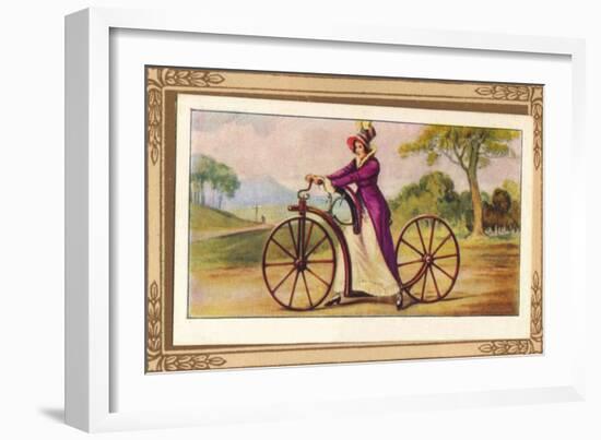 'Lady's Pedestrian Hobby-Horse', 1819, (1939)-Unknown-Framed Giclee Print