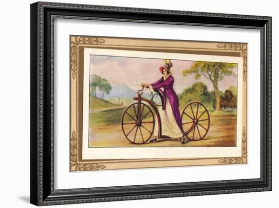 'Lady's Pedestrian Hobby-Horse', 1819, (1939)-Unknown-Framed Giclee Print