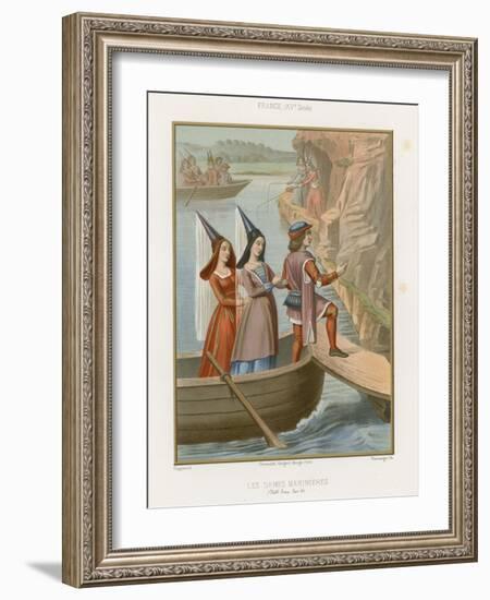 Lady Sailors-null-Framed Giclee Print