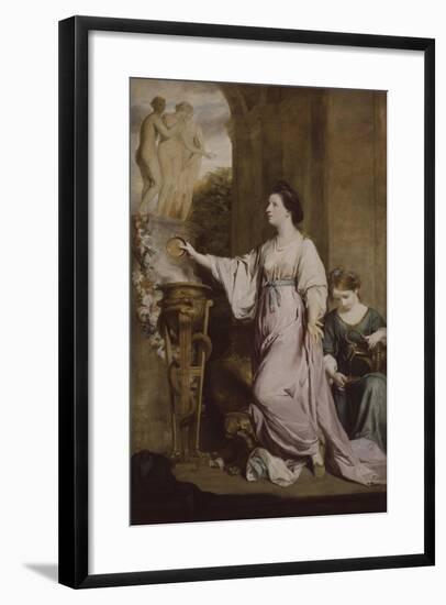 Lady Sarah Bunbury Sacrificing to the Graces, 1763-65-Joshua Reynolds-Framed Giclee Print