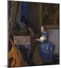 Lady Seated at a Virginal-Jan Vermeer-Mounted Premium Giclee Print