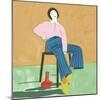 Lady Sitting with Her Vase-Sharyn Bursic-Mounted Photographic Print