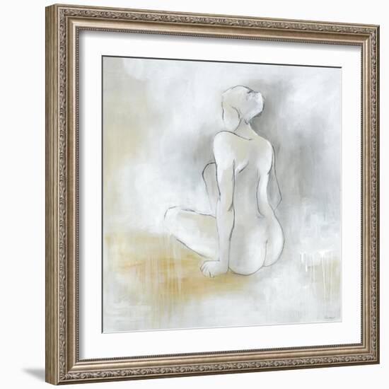 Lady Sitting-Rikki Drotar-Framed Giclee Print