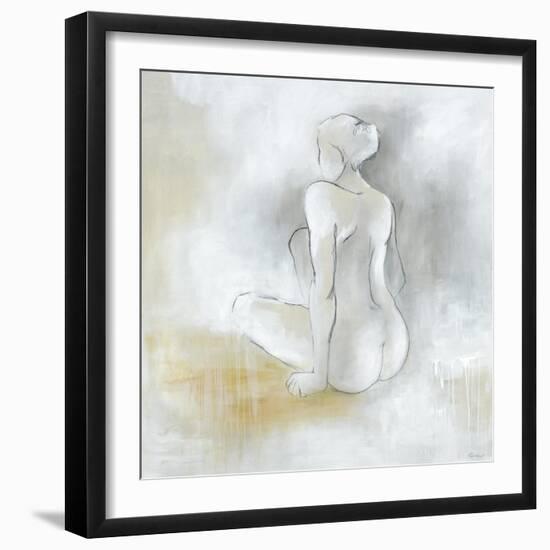 Lady Sitting-Rikki Drotar-Framed Giclee Print